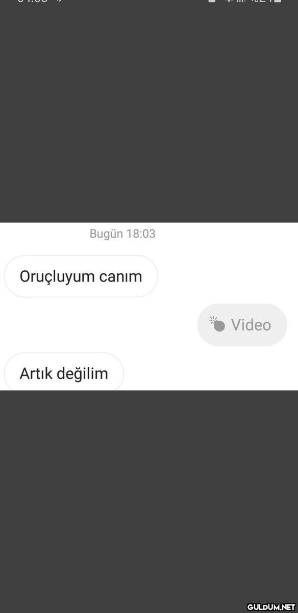 Bugün 18:03 Oruçluyum...