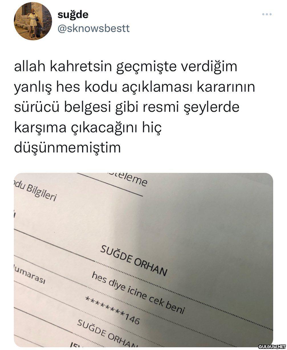suğde @sknowsbestt yanlış...