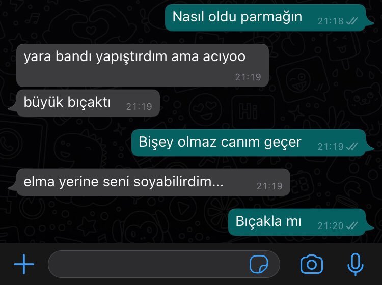 hee bıçakla aq    Nasıl...