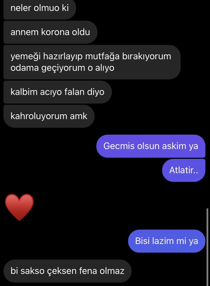 neler olmuo ki annem...