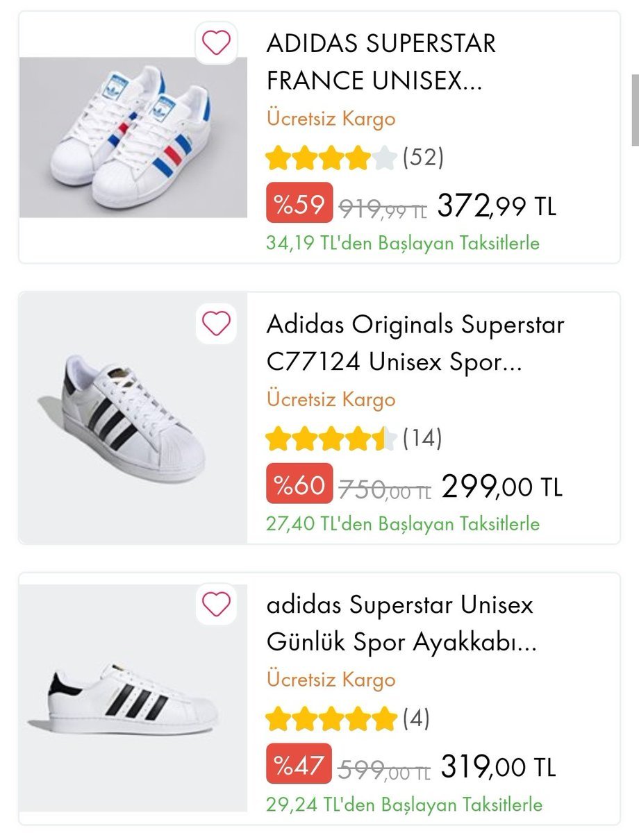 Çiçek Sepeti'nde Adidas...