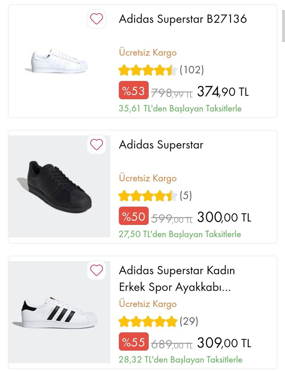 Çiçek Sepeti'nde Adidas...