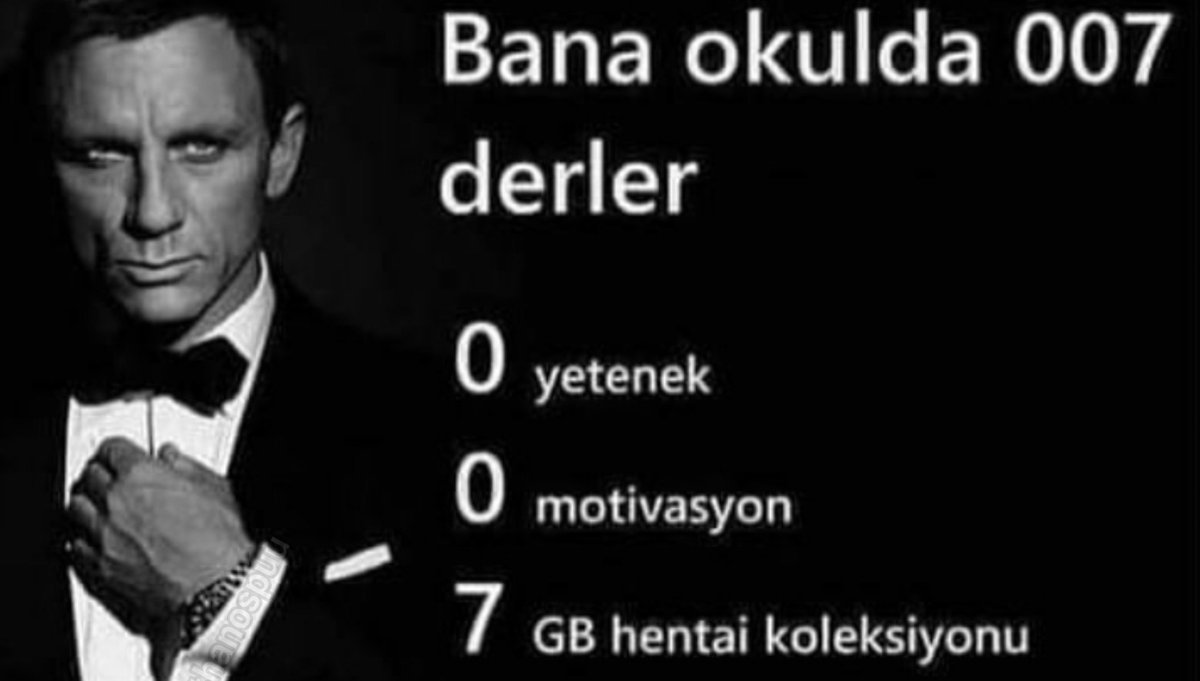 Bana okulda 007 derler O...