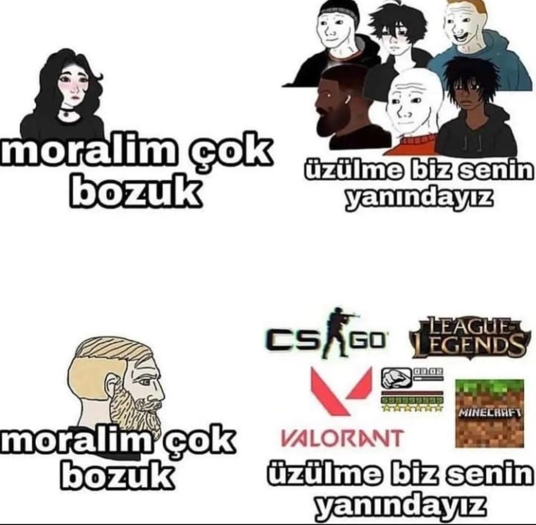 moralim çok üzülme biz...