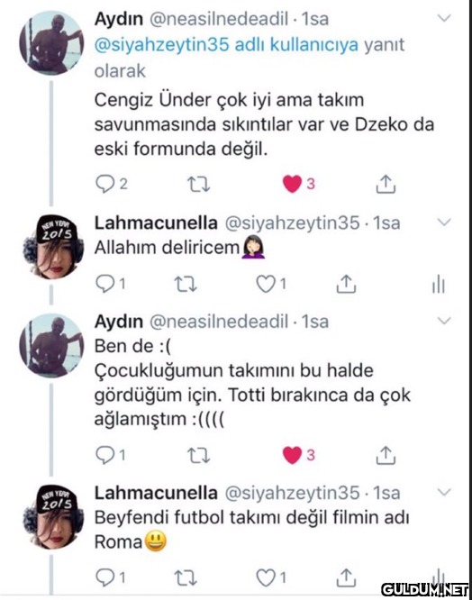 Kullanıcı, Roma dizisinin...