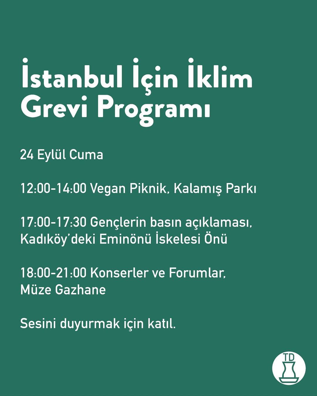 🌍 Tek bir dünyamız var ve...