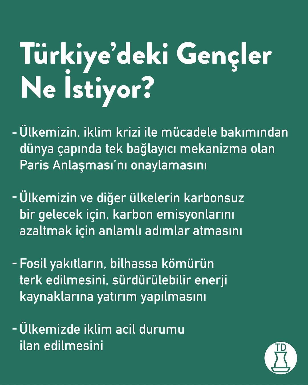 🌍 Tek bir dünyamız var ve...