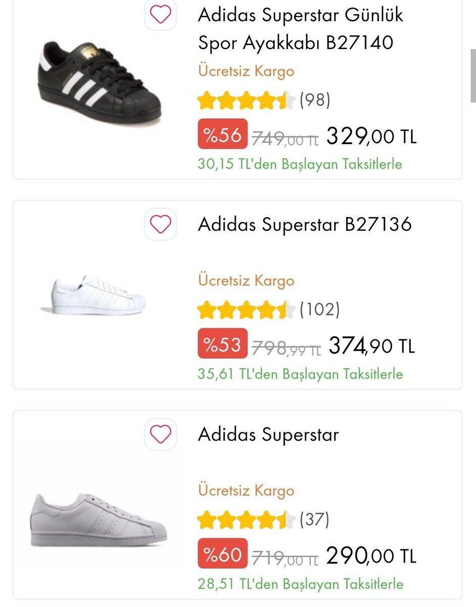 Çiçek Sepeti'nde Adidas...