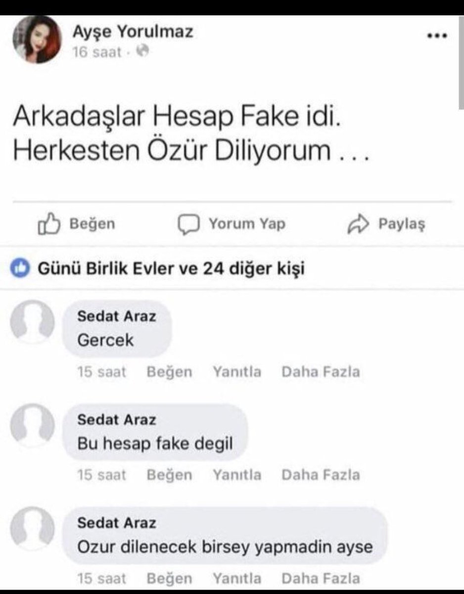 Ayşe Yorulmaz 16 saat...