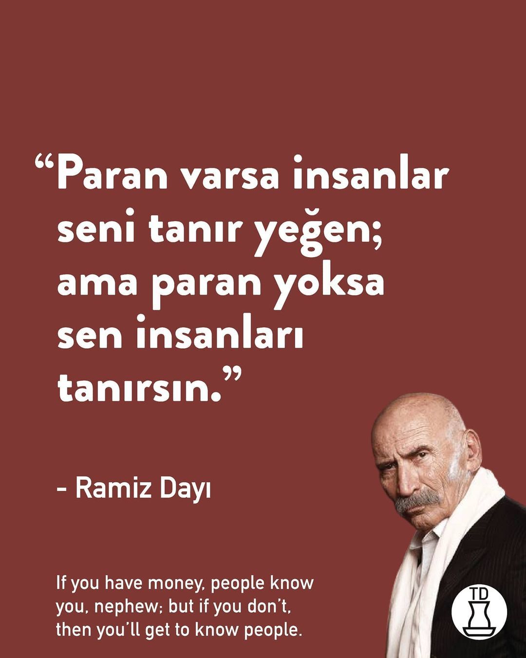 Bugün Tuncel Kurtiz'in...
