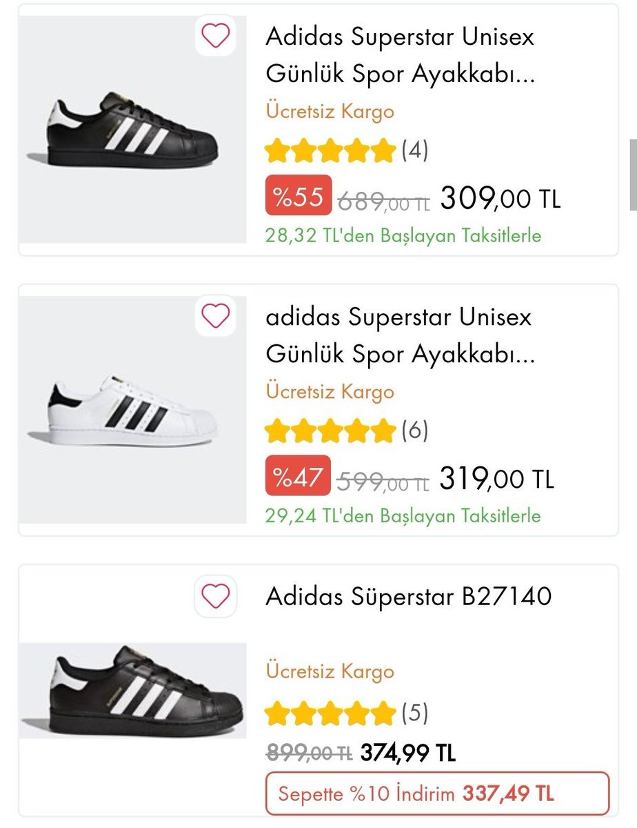 Çiçek Sepeti'nde Adidas...