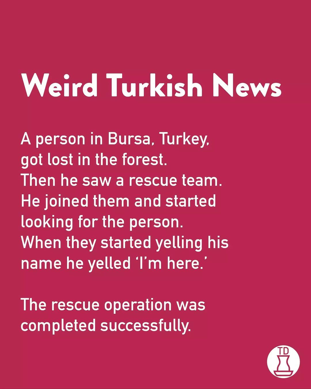 Here's a weird post about...