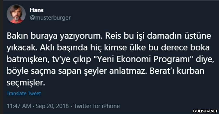 Hans @musterburger Bakın...