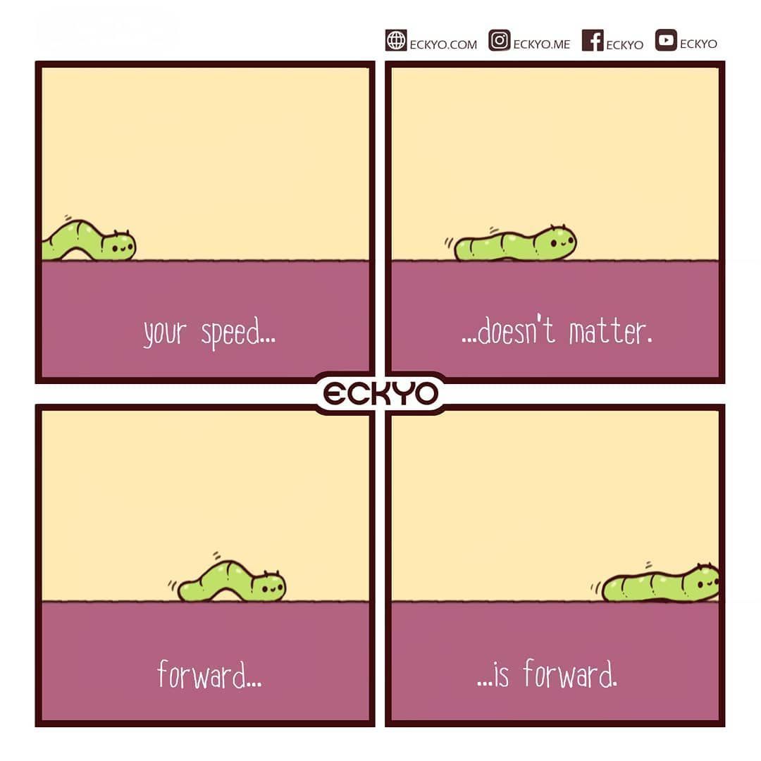 It's about progress not...