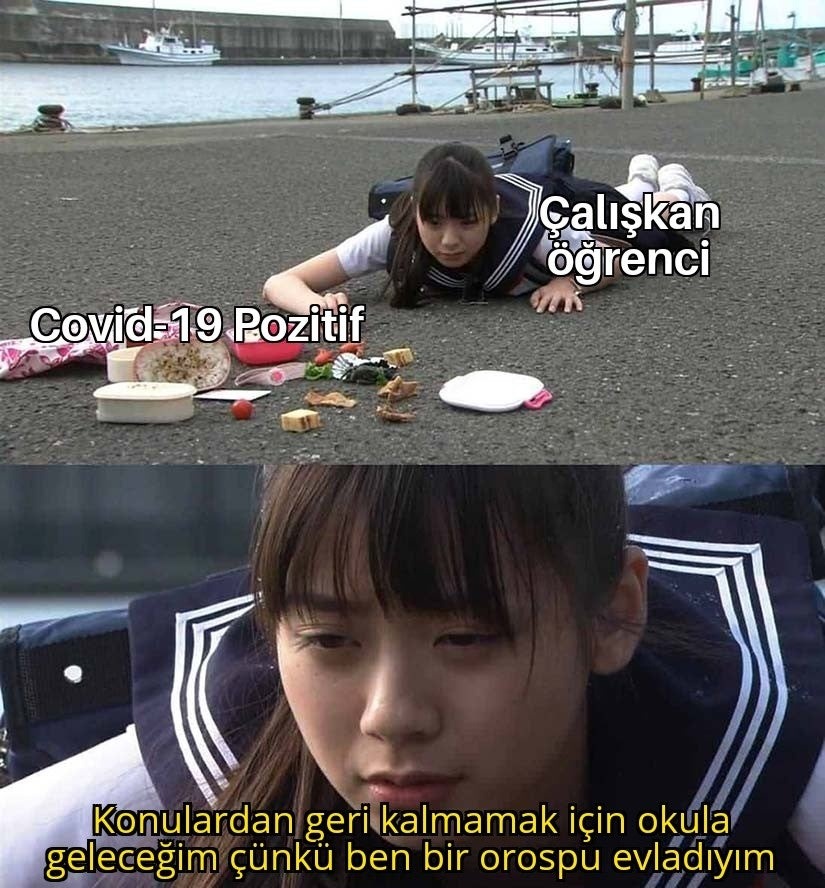 Calışkan öğrenci Covid-19...