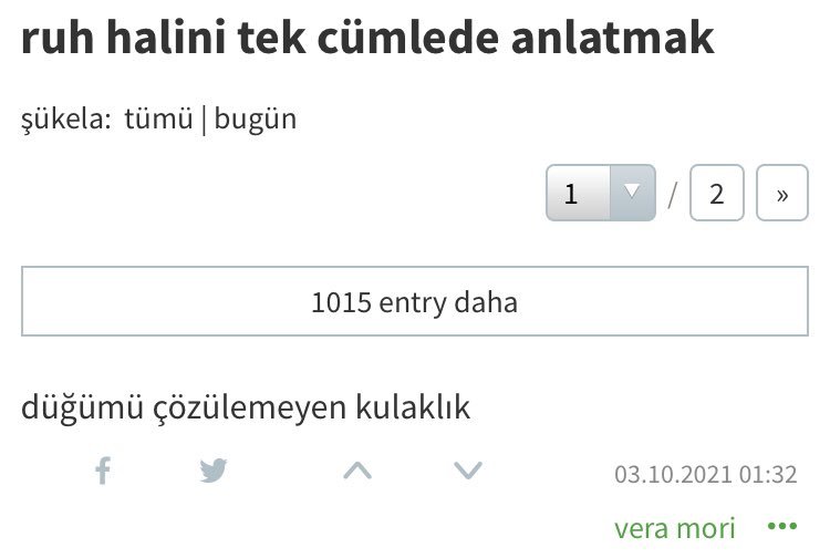ruh halini tek cümlede...