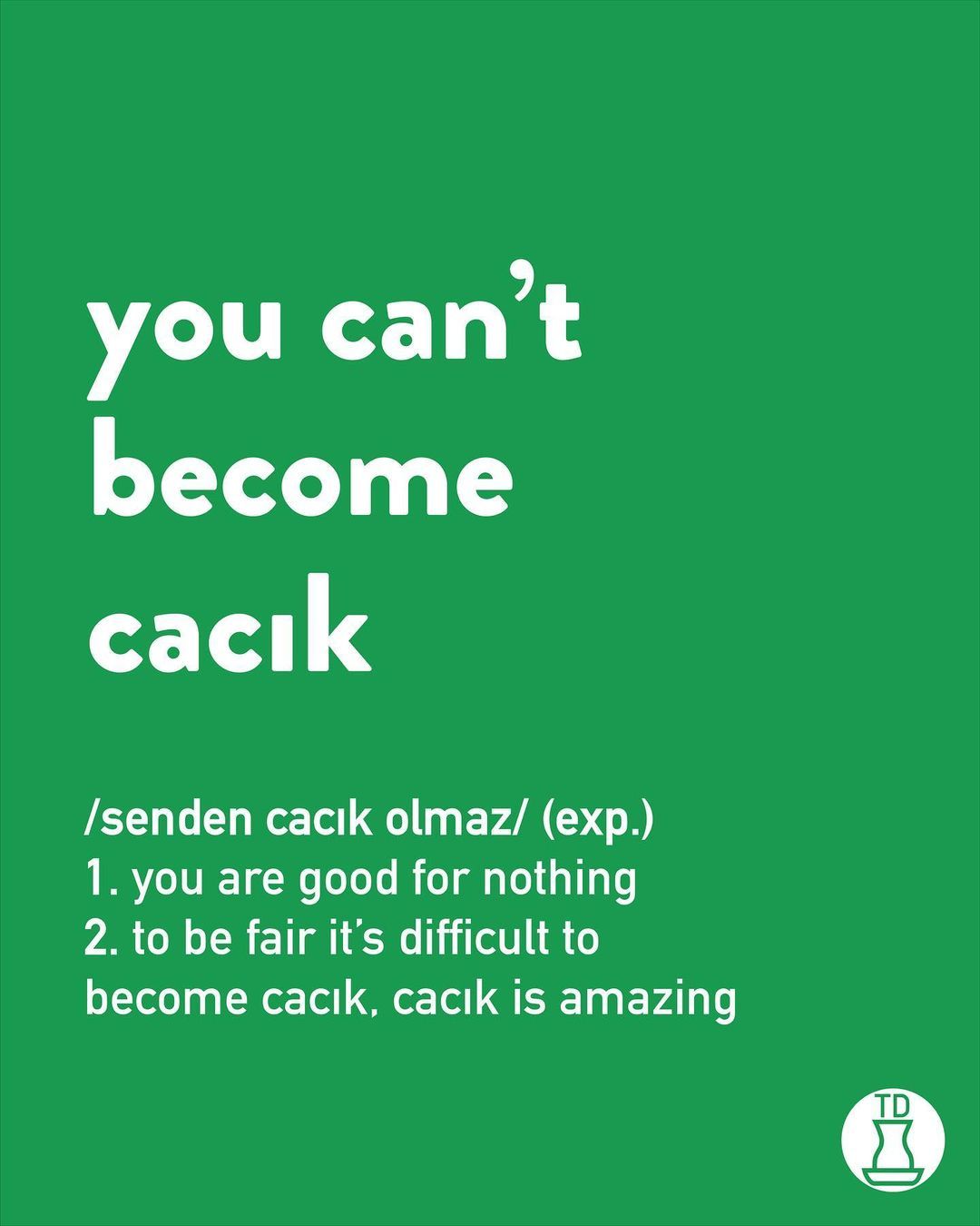 who can become cacık? 🥒 ...
