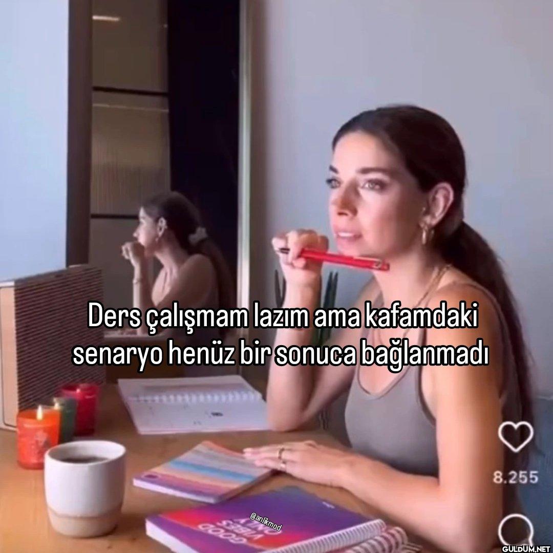 Ders çalışmam lazım ama...