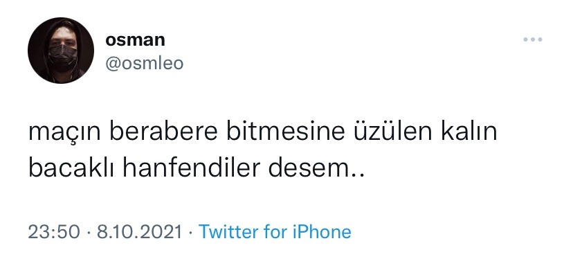 osman @osmleo maçın...