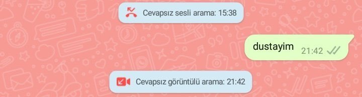 * Cevapsız sesli arama:...