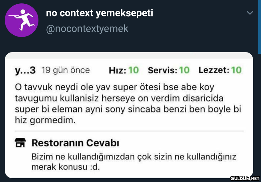 no context yemeksepeti...