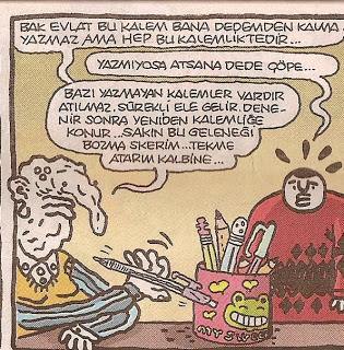 - bak evlat bu kalem bana...
