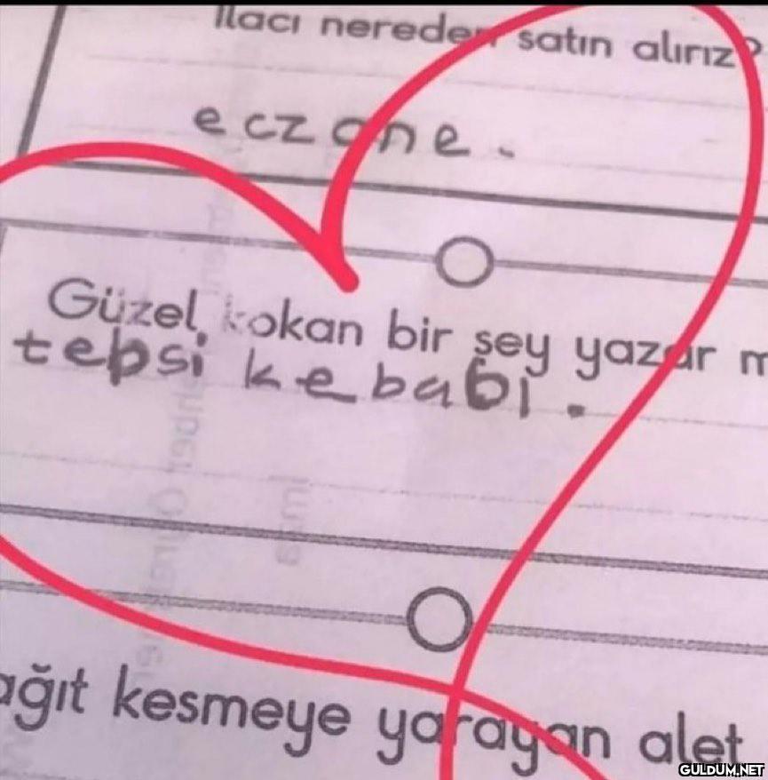 Benim el yazım bu,...