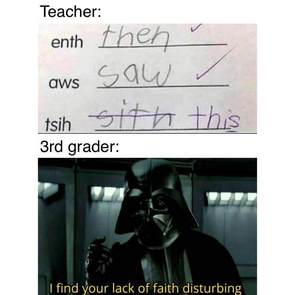 Welcome to the dark side,...