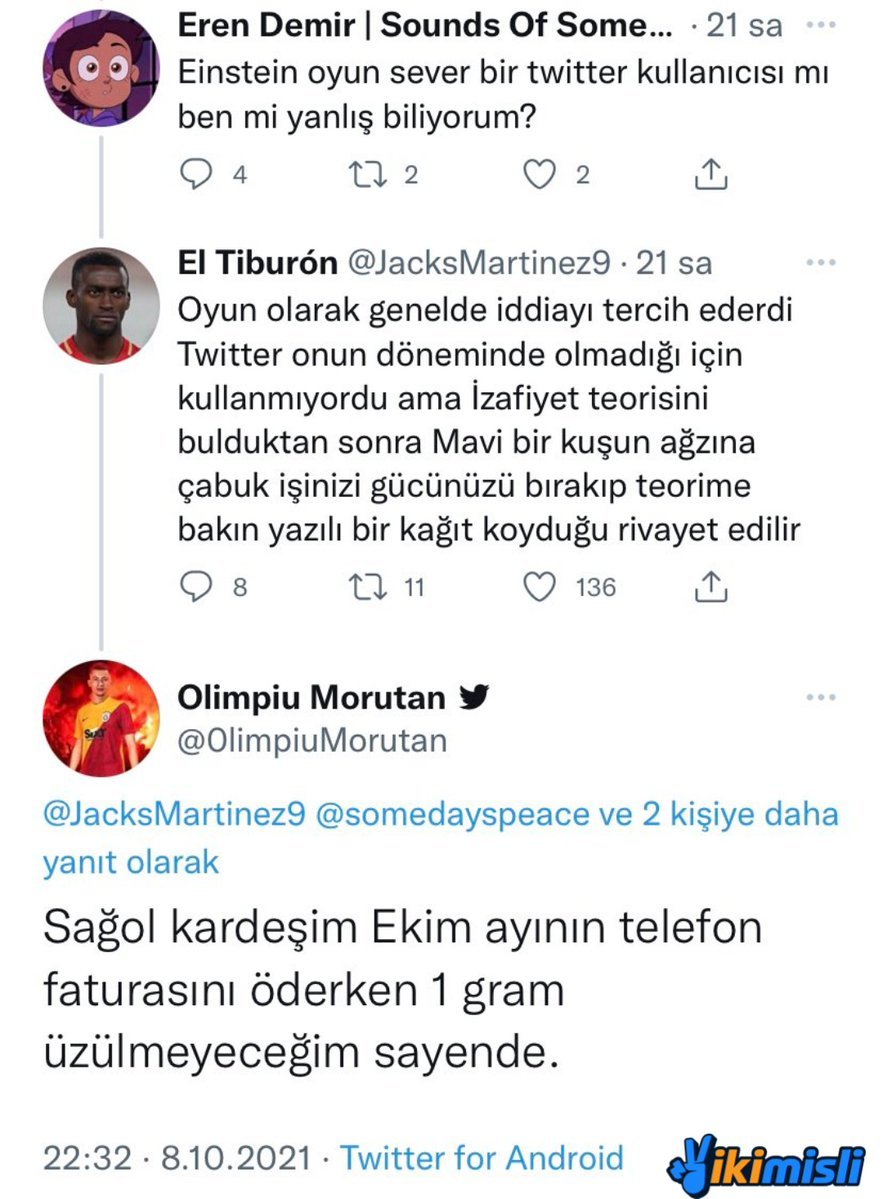 Bir kullanıcının 'futbol...