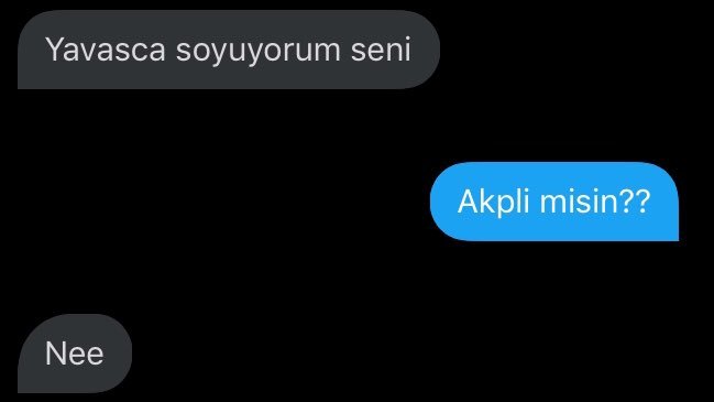 Yavasca soyuyorum seni...