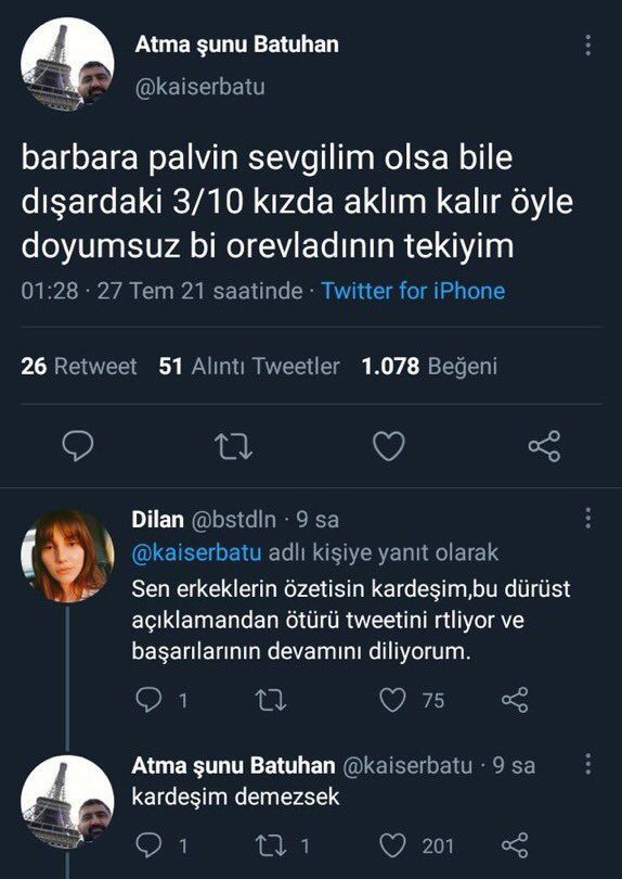 Atma şunu Batuhan...