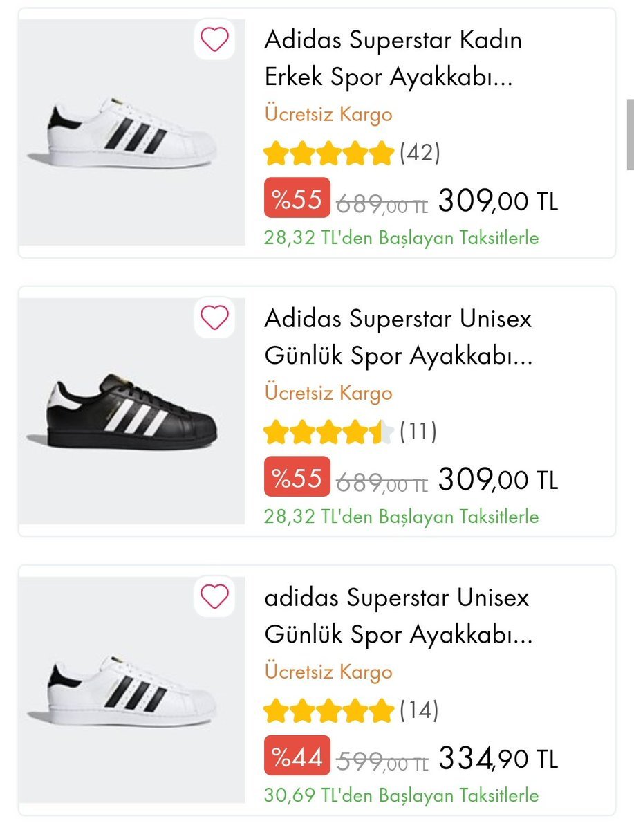 Çiçek Sepeti'nde Adidas...
