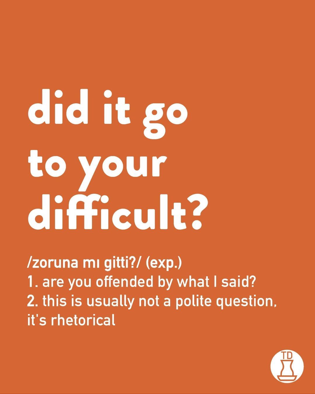 did it go to your...