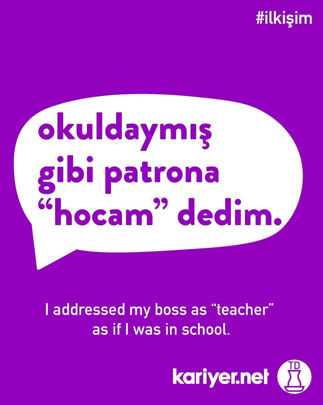 #ilkişim izde heyecandan...