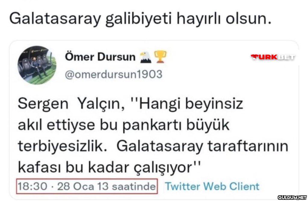 Galatasaray galibiyeti...