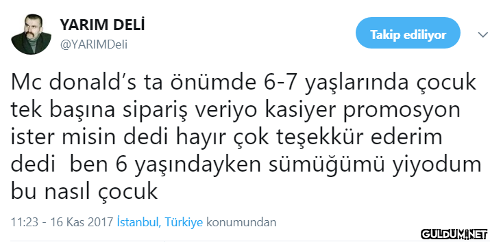 YARIM DELİ Takip ediliyor...