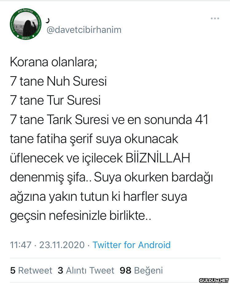 fenin @davetcibirhanim...