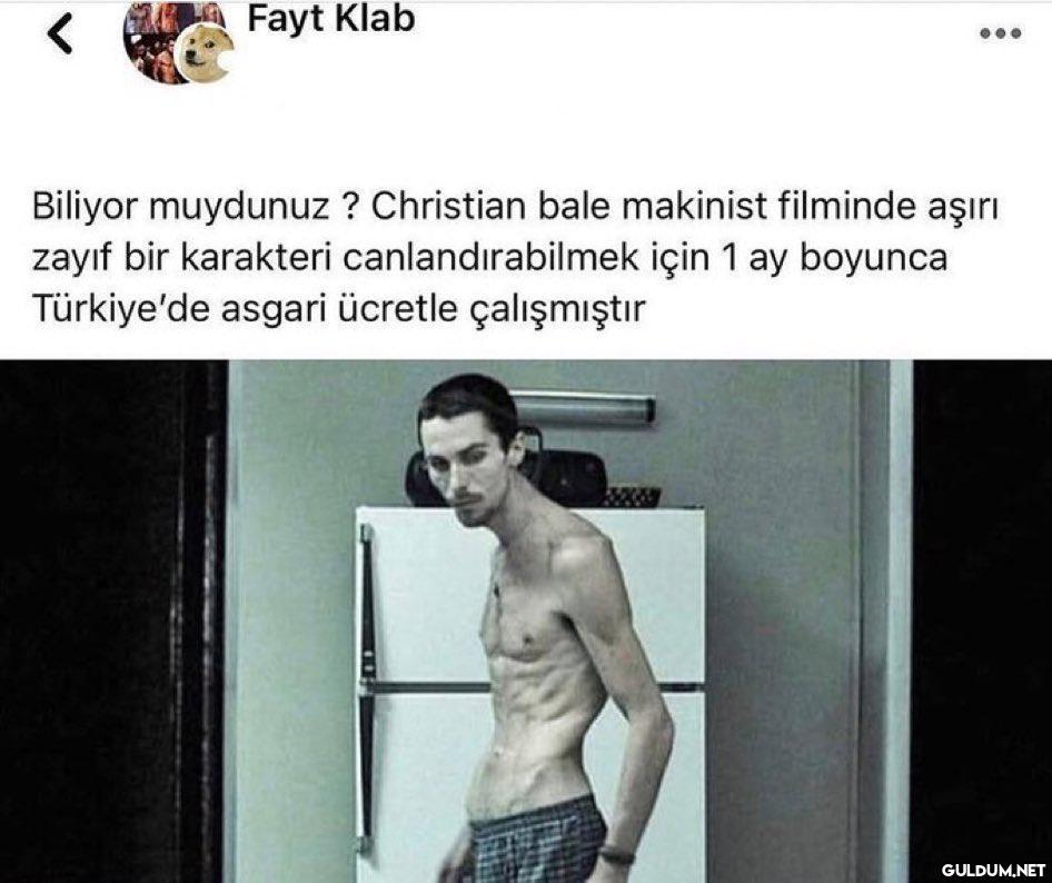 Fayt Klab Biliyor muydunuz...