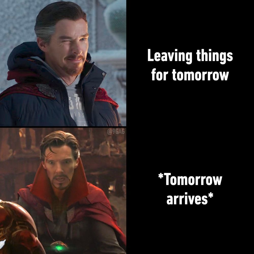 I'll do it the day after...
