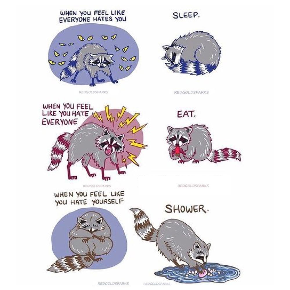 Be like trash panda⠀ ✍🏻...