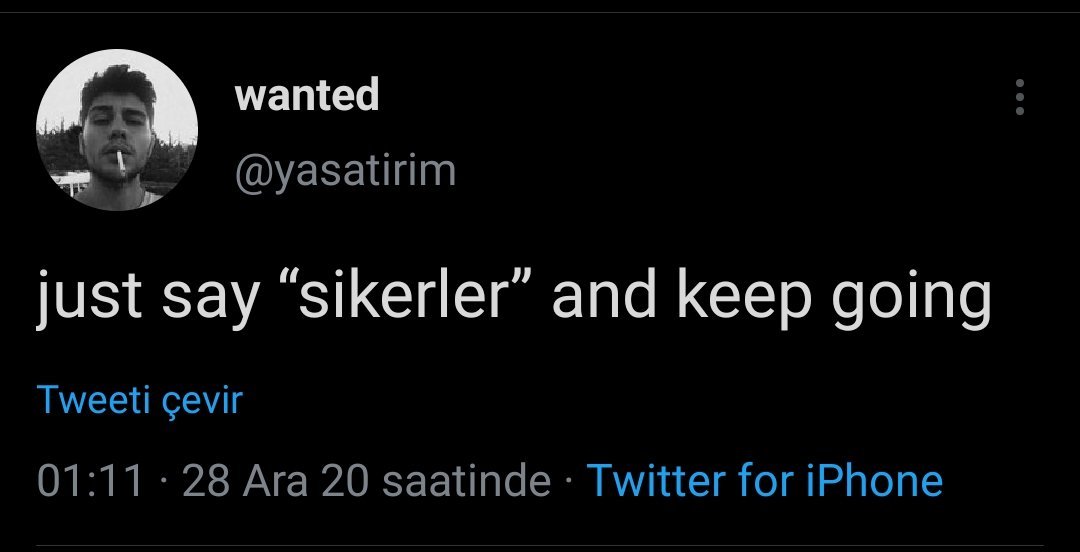 wanted @yasatirim just say...