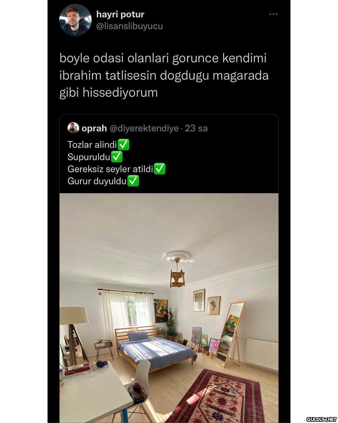 fotoğrafı kyk yatağımdan...