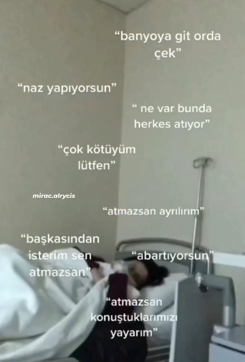 "banyoya git orda çek"...
