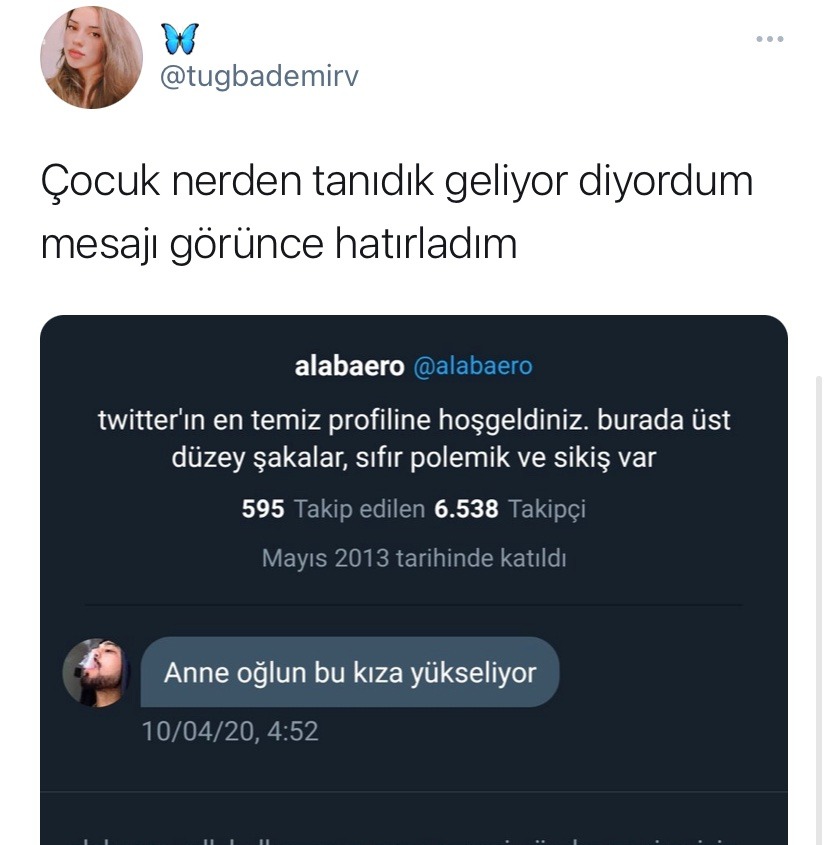 Twiti görünce dm kutunuzu...