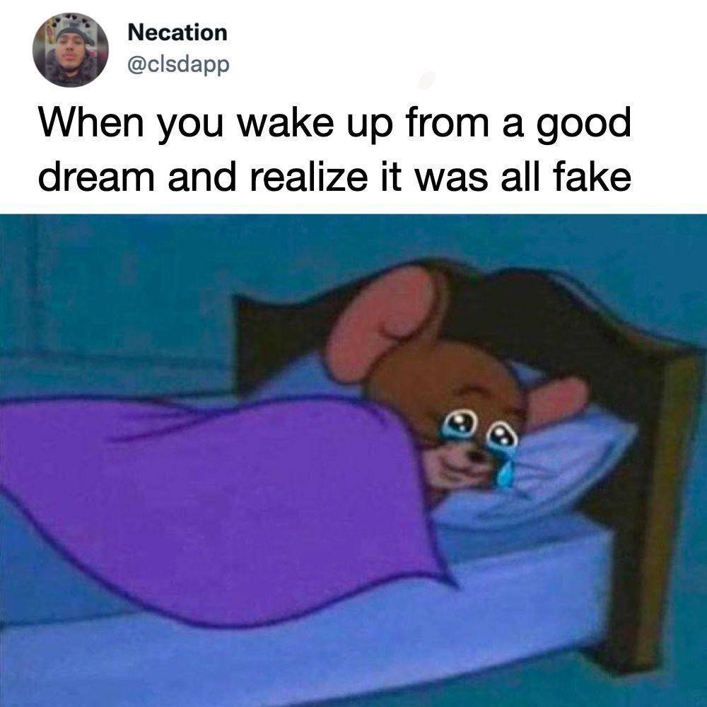 Then I go back to sleep...