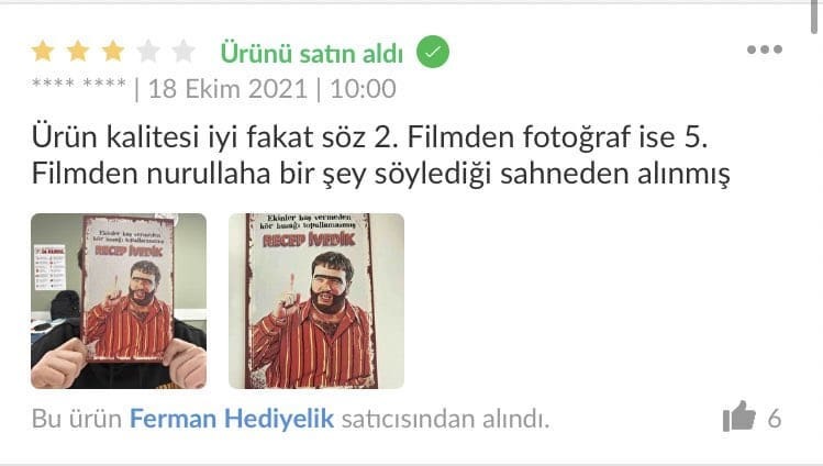 Bu yüzden de 2 yıldız...