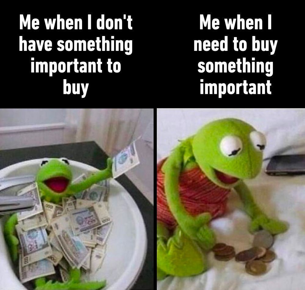 💸⠀ #money #adulting #memes...