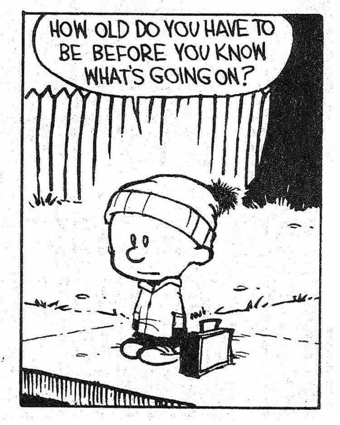 You don't, you just become...
