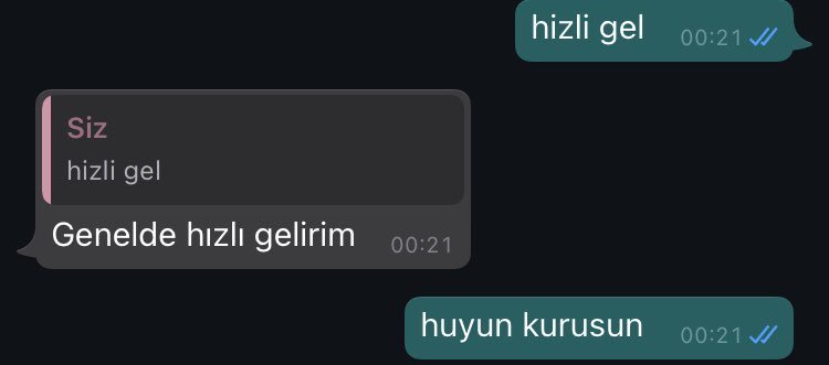 hizli gel 00:21 / Siz...