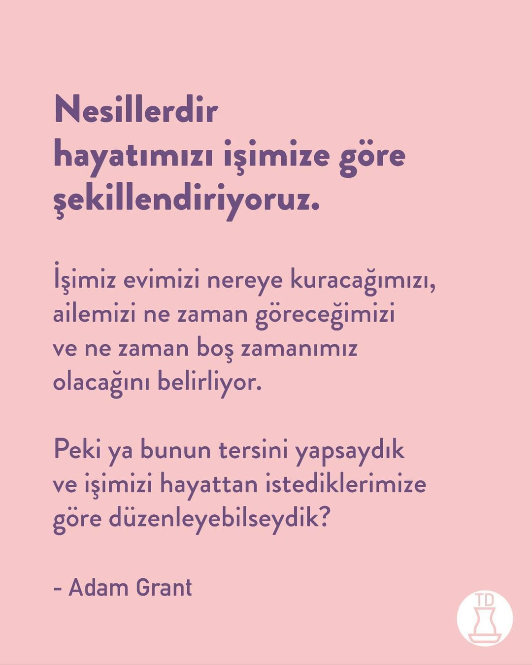 Pazar Günü işe (umarım)...